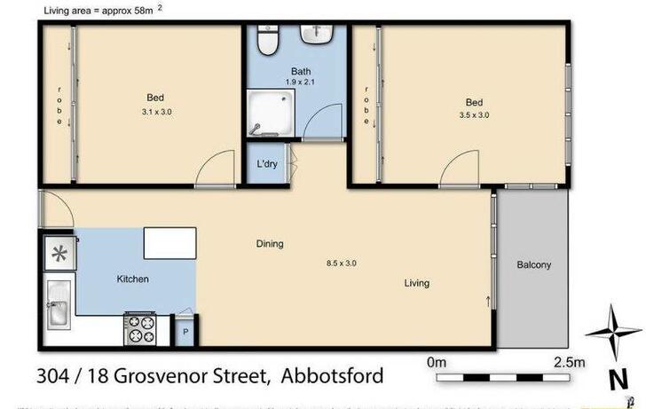 304/18 Grosvenor Street, Abbotsford 3067, VIC Apartment Photo